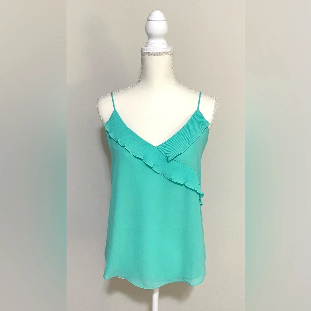 Naked Zebra Womens S Mint Green Cami Tank Top Boho Y2K Summer Beach Lightweight - Picture 1 of 12